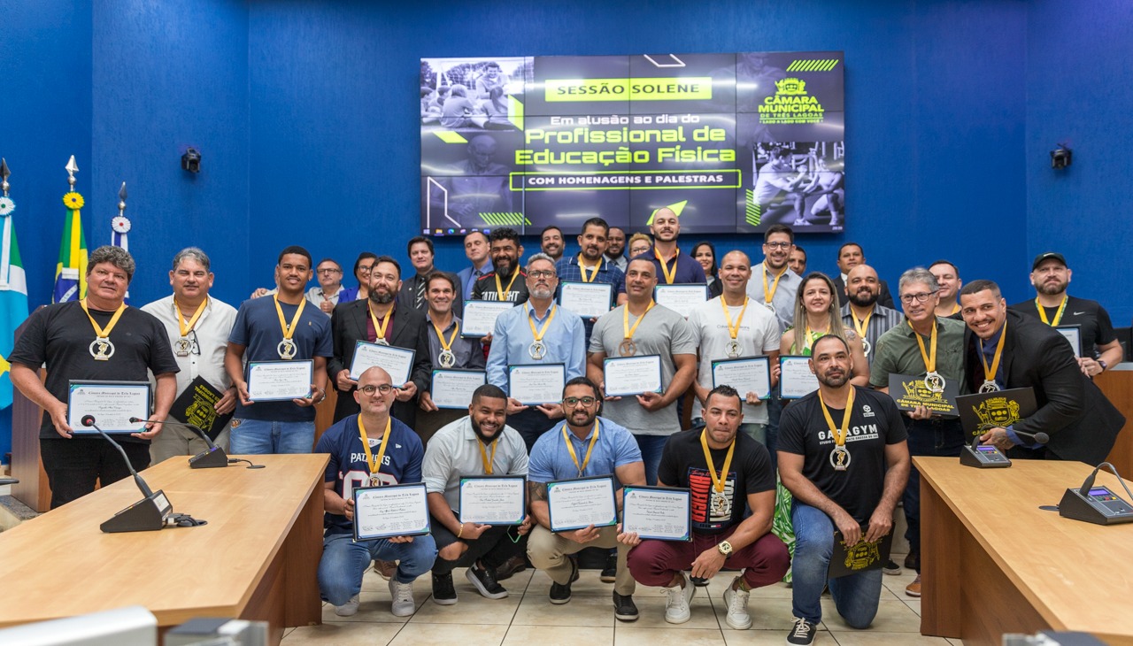 Profissionais de Educao Fsica so homenageados por vereadores